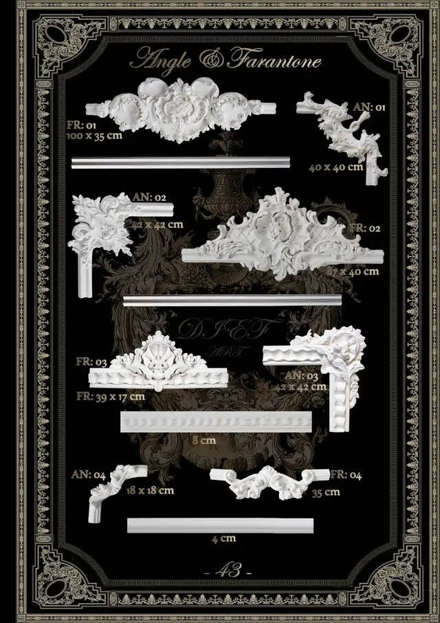 Decorative mouldings MLD-43